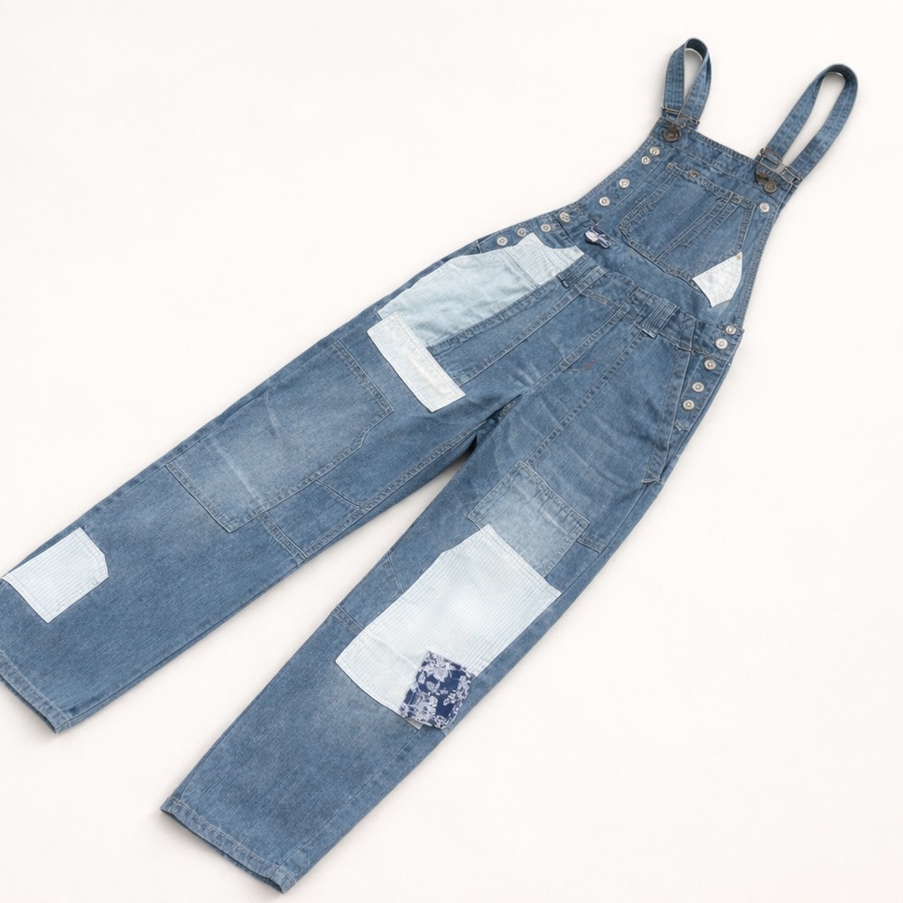 Anthropologie Denim Patchwork Women Jeans Overalls